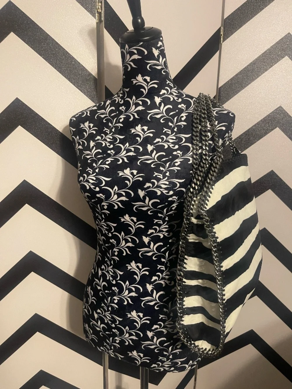 Zebra Stella McCartney Falabella Foldover Tote
